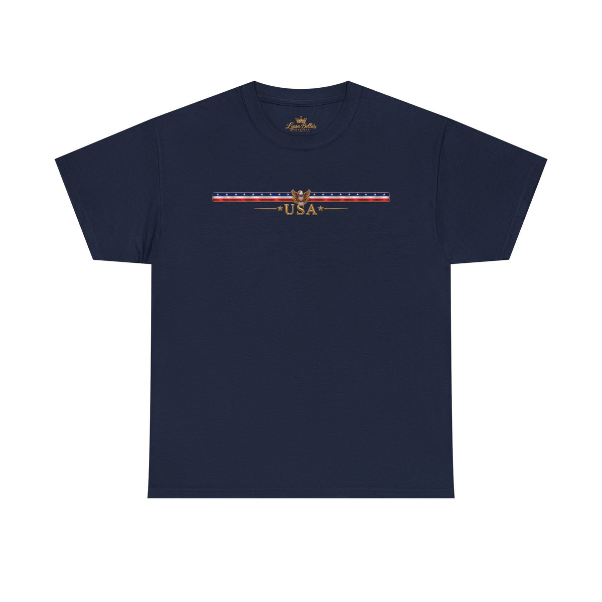 USA Retro Stripe Tee — Vintage Patriotic Graphic T-Shirt