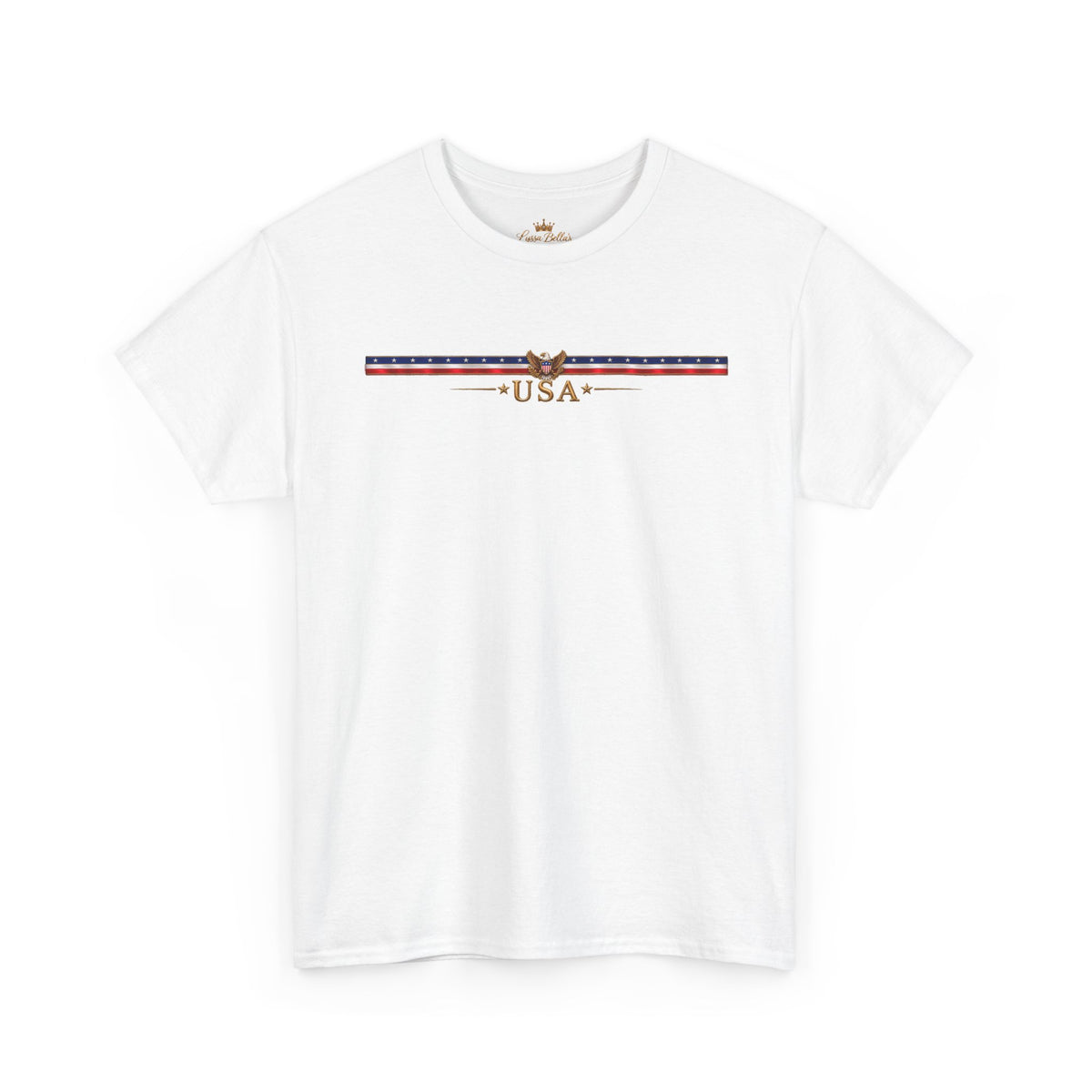 USA Retro Stripe Tee — Vintage Patriotic Graphic T-Shirt