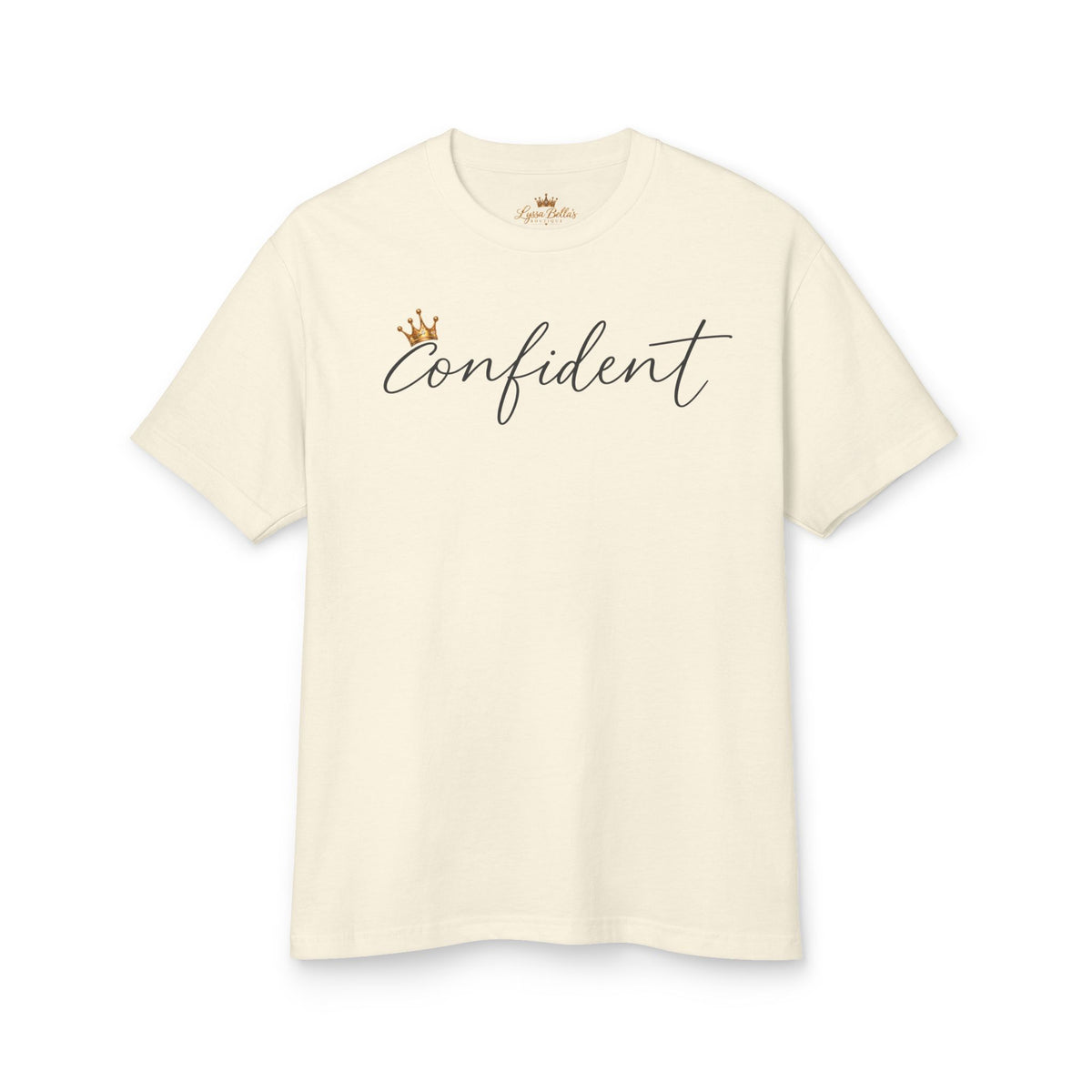 Confident Script Tee — Women’s Empowerment Graphic T‑Shirt