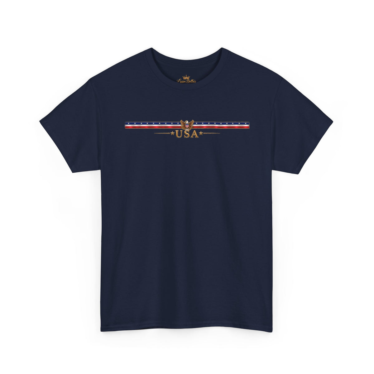 USA Retro Stripe Tee — Vintage Patriotic Graphic T-Shirt