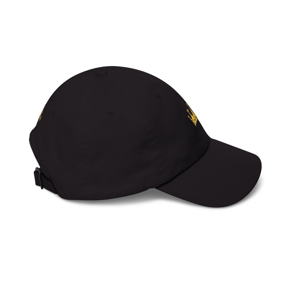 Crown Embroidered Cap — Gold Crown Baseball Hat