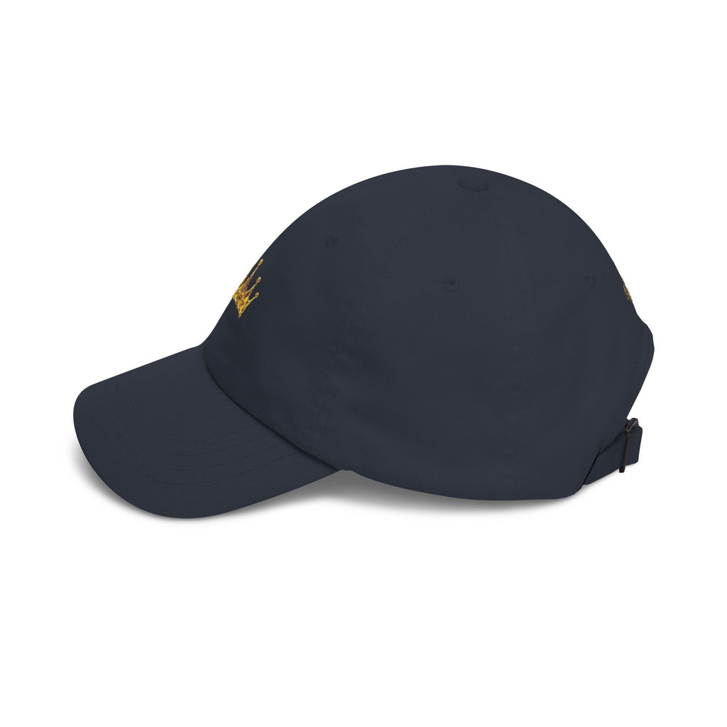 Crown Embroidered Cap — Gold Crown Baseball Hat