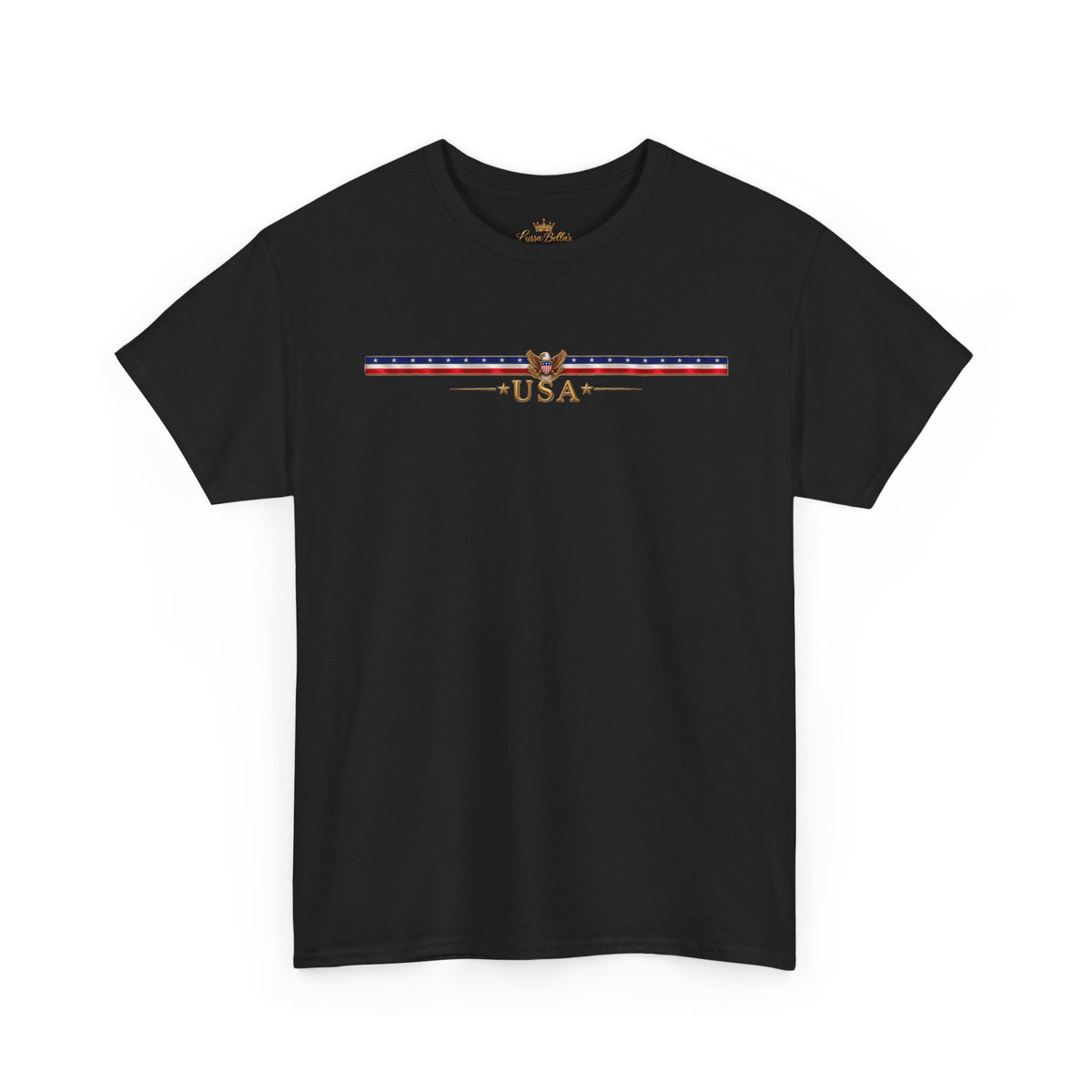 USA Retro Stripe Tee — Vintage Patriotic Graphic T-Shirt