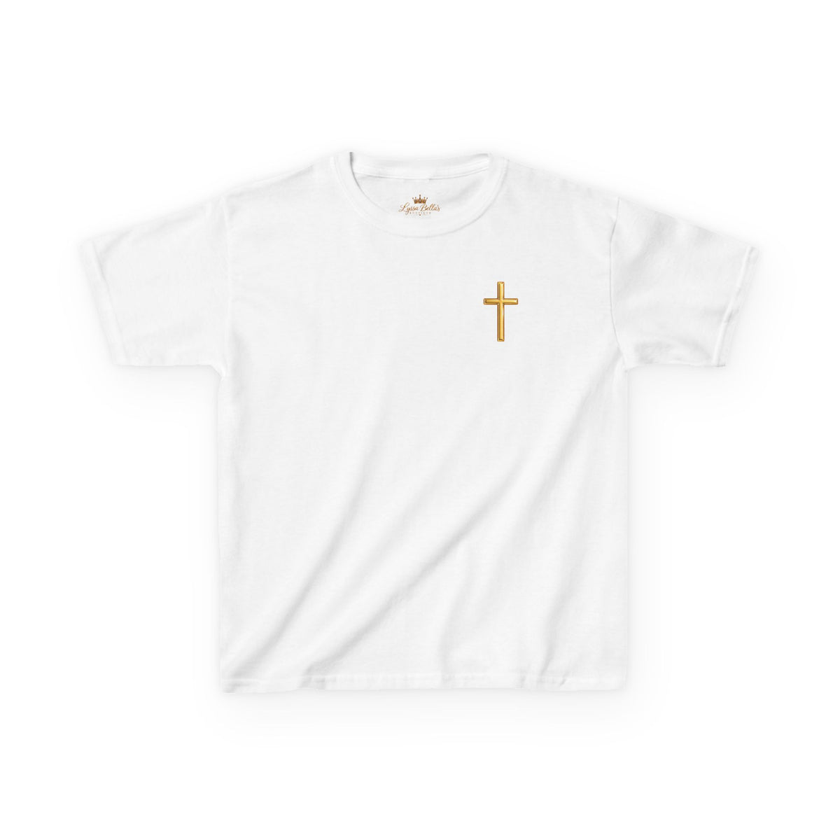 Kids Tee — 'Be Strong & Brave, God Is With You' Cute Jesus Graphic T-Shirt