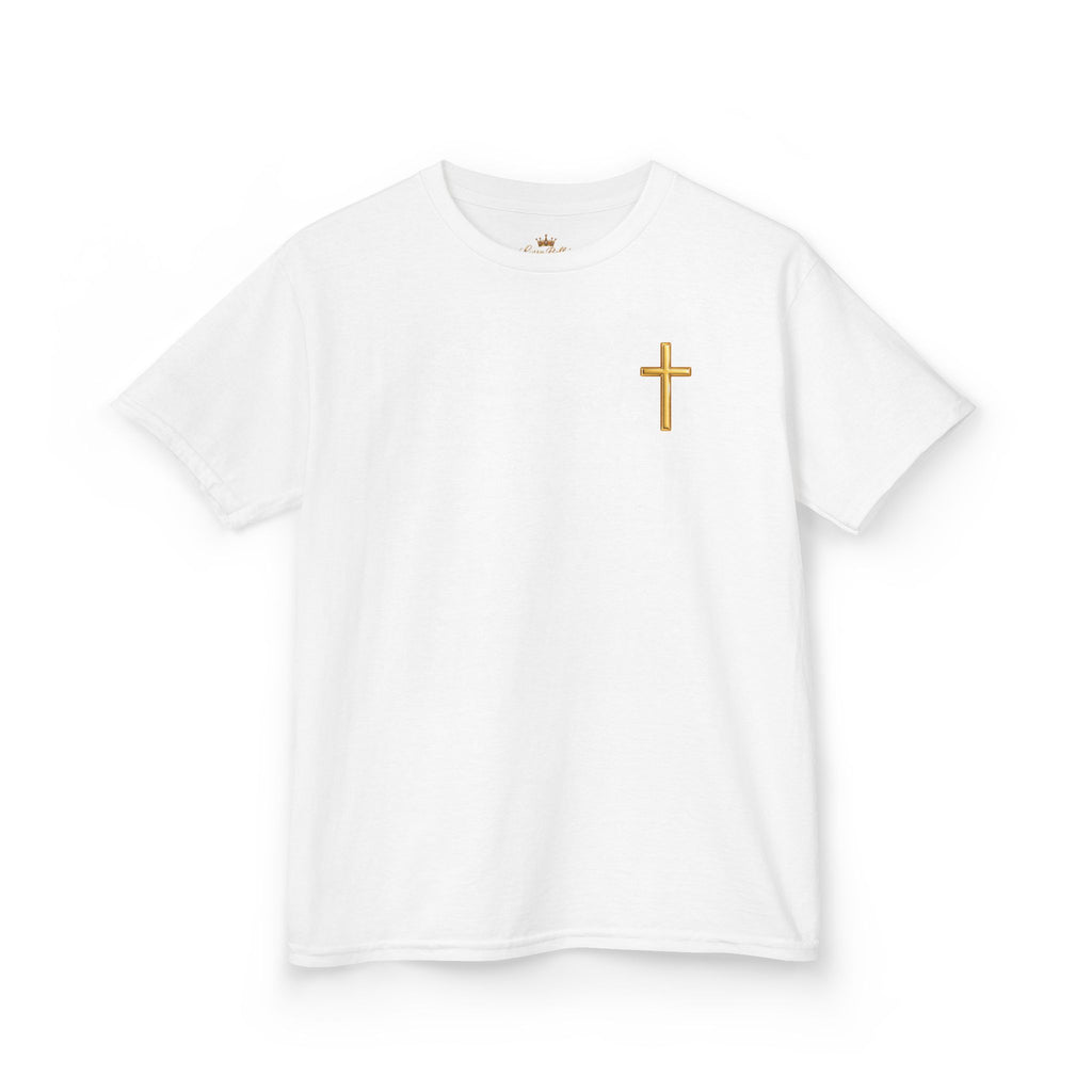 Kids Tee — 'Be Strong & Brave, God Is With You' Cute Jesus Graphic T-Shirt
