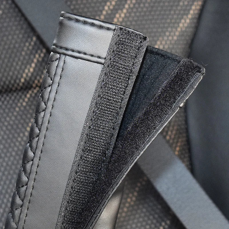 1/2pcs Camellia Flower Car Safety Seat Belt Cover Pu Leather Shoulder Pad Car Styling Seatbelt Cover Car Accessories for Women