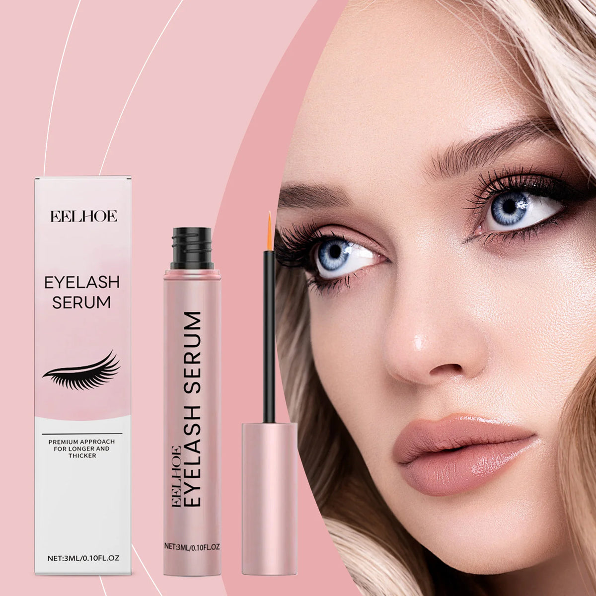 EELHOE Mascara Moisturizing Essence Lengthen Lash Promote Eyelashes Growth Thicker Curlier Prevent Baldness Eyelash Growth Serum