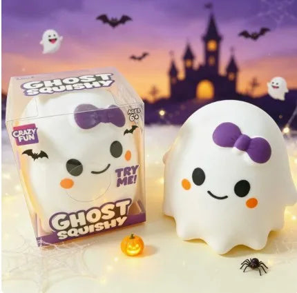 Cute Halloween Ghost Squishy Toy – Slow Rebound Stress Relief Sensory Toy