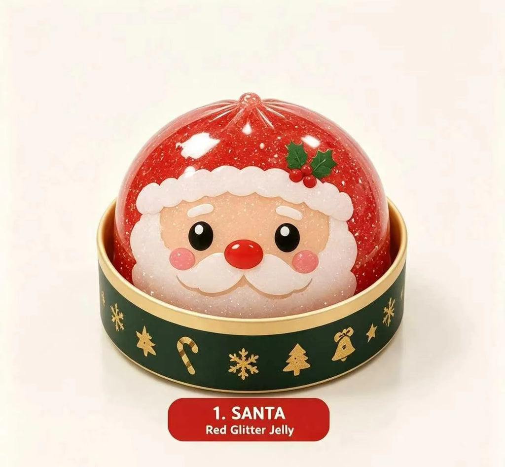 New Santa Claus Elk Dumpling Shape Stress Relief Squeeze Toy Christmas Party Favor Toys Gifts For Adult