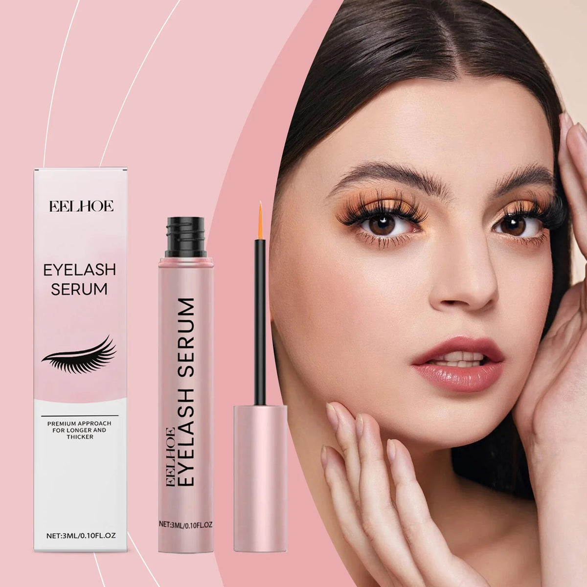 EELHOE Mascara Moisturizing Essence Lengthen Lash Promote Eyelashes Growth Thicker Curlier Prevent Baldness Eyelash Growth Serum