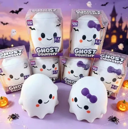 Cute Halloween Ghost Squishy Toy – Slow Rebound Stress Relief Sensory Toy