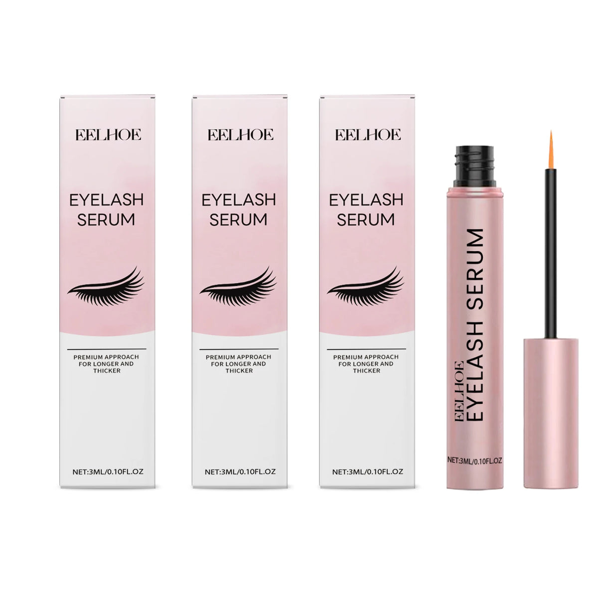EELHOE Mascara Moisturizing Essence Lengthen Lash Promote Eyelashes Growth Thicker Curlier Prevent Baldness Eyelash Growth Serum